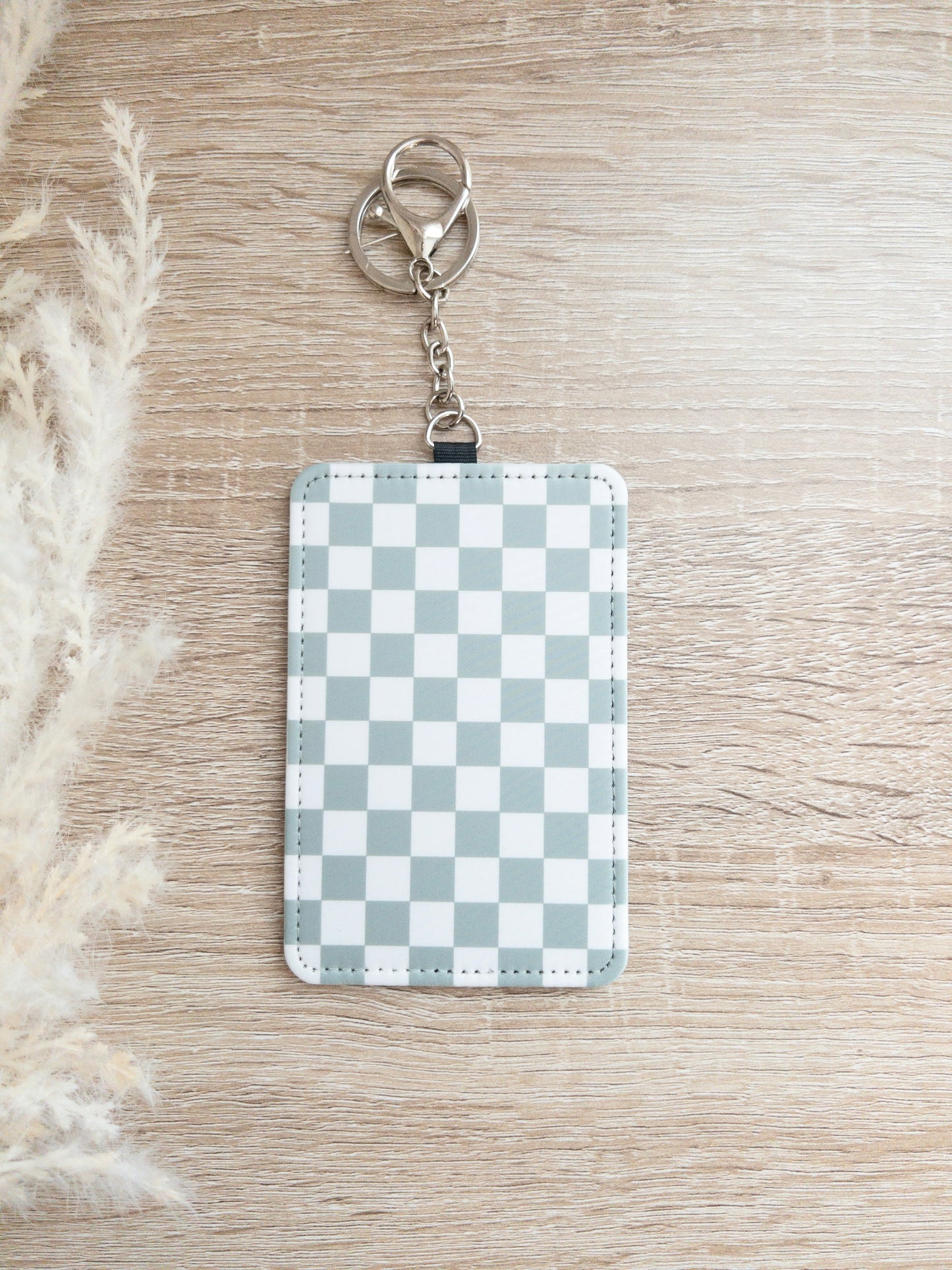 Checkered & Smiley Face ID Badge Holders