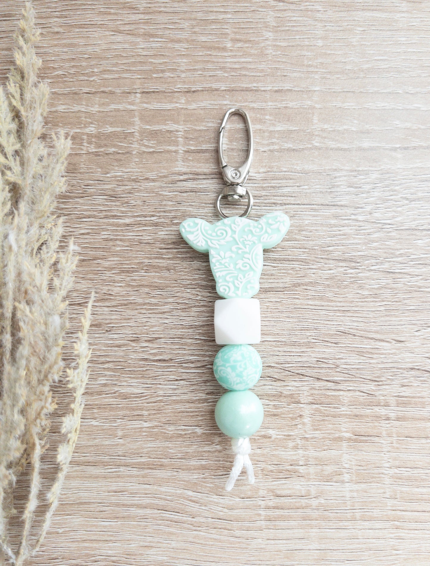 Embossed Cow Keychains
