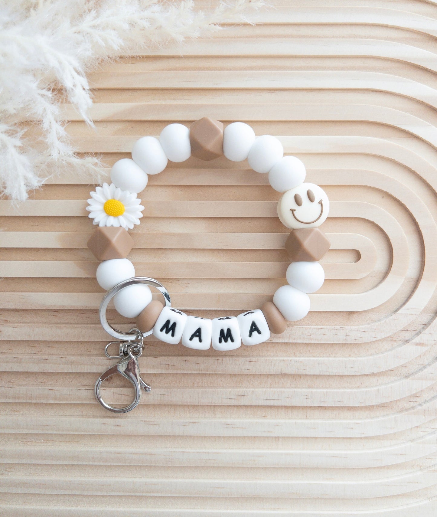 Smiley Face Wristlet & Keychain