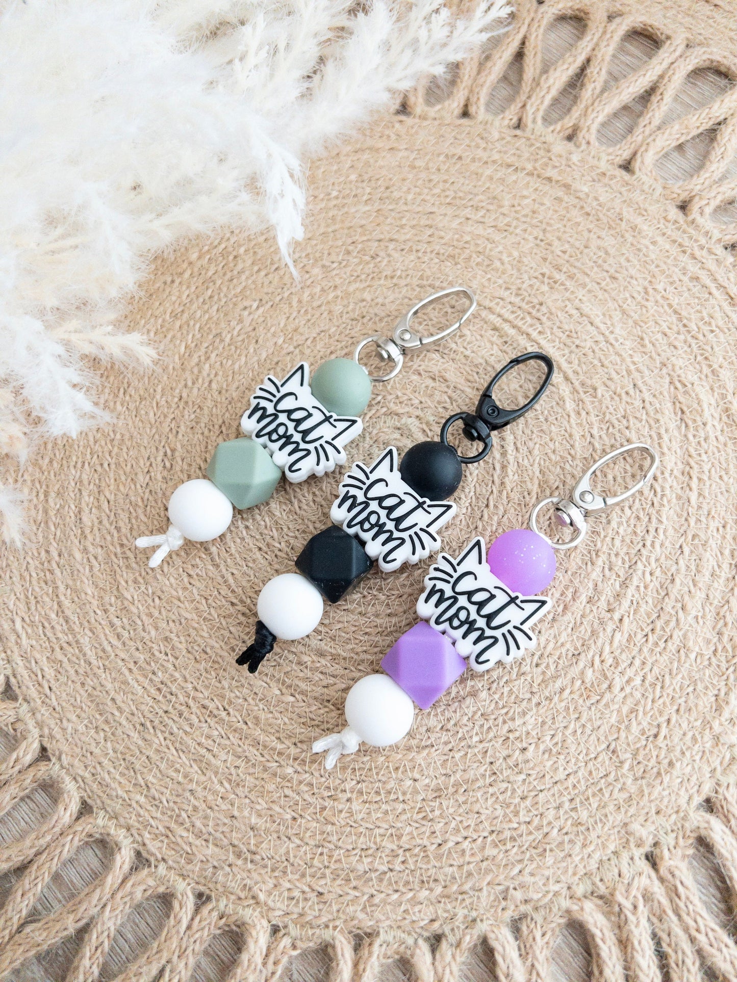 Cat Mom Keychains
