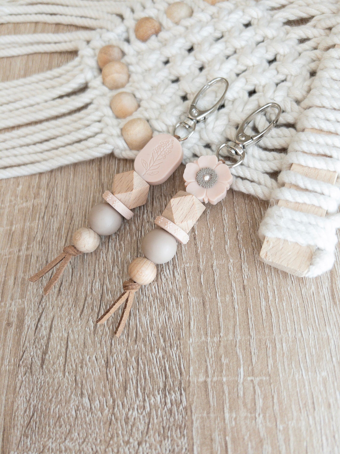 Boho Keychains | Blush Color