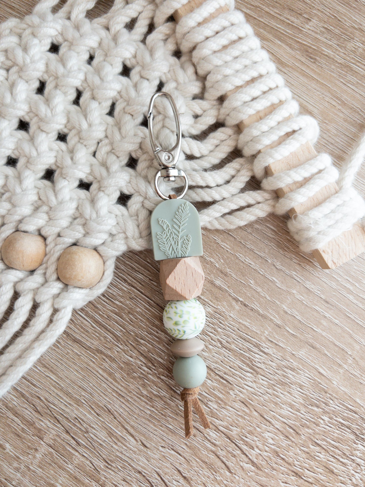 Boho Keychains |  Sage Green