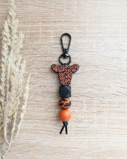 Embossed Cow Keychains