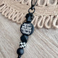 Anti Social Moms Club Keychain W/ Skull