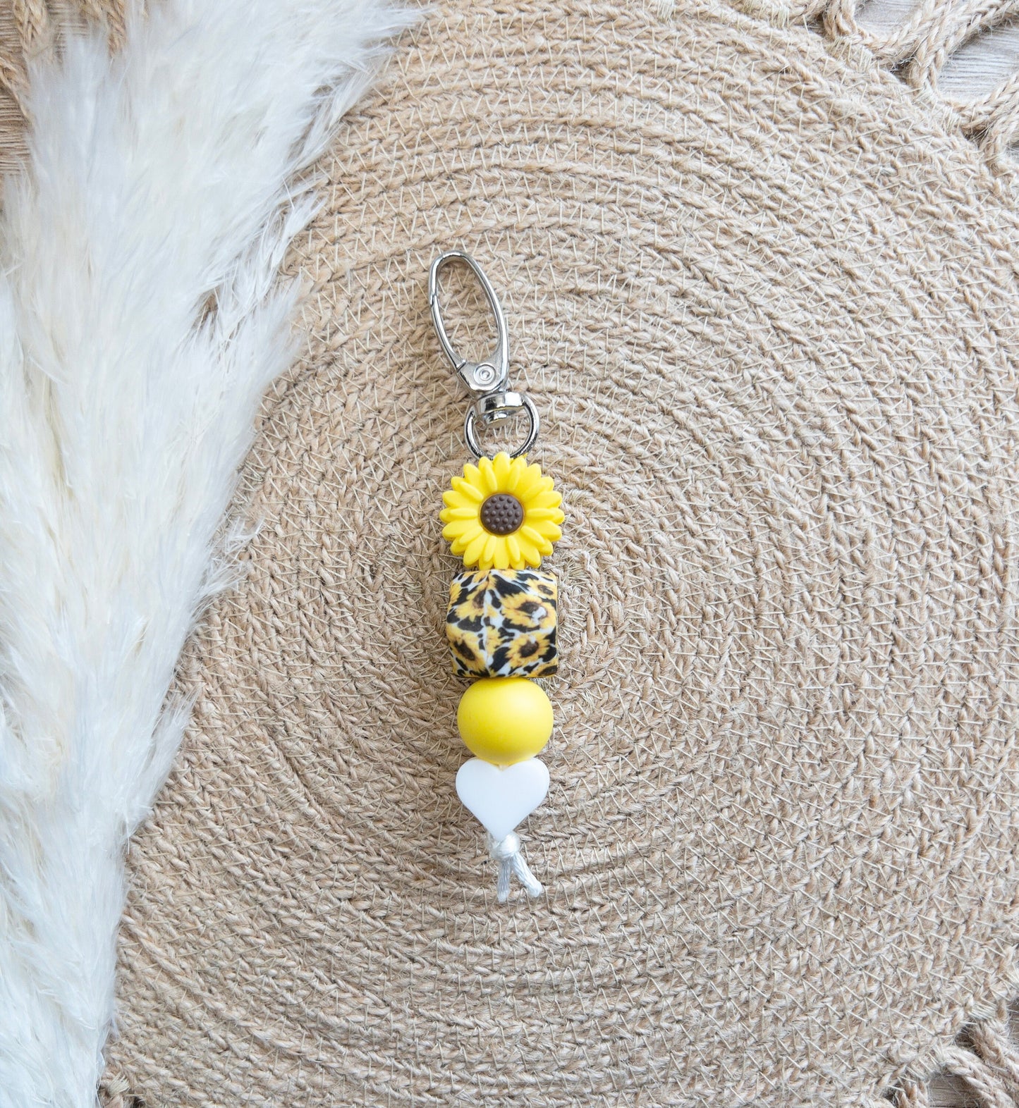 Sunflower Wristlet & Keychain