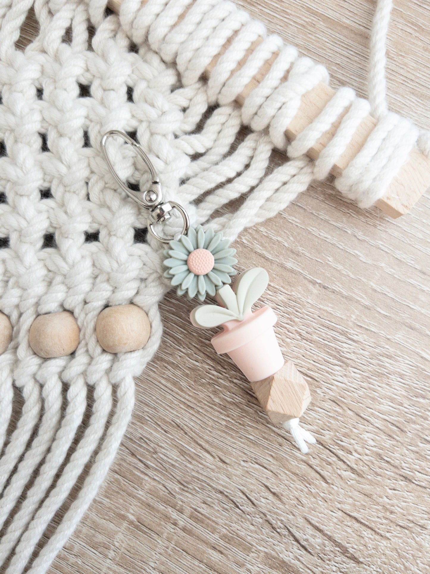 Flower Pot Keychains