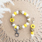 Sunflower Wristlet & Keychain