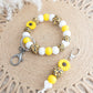 Sunflower Wristlet & Keychain