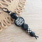 Anti Social Moms Club Keychain W/ Skull