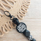 Anti Social Moms Club Keychain W/ Skull