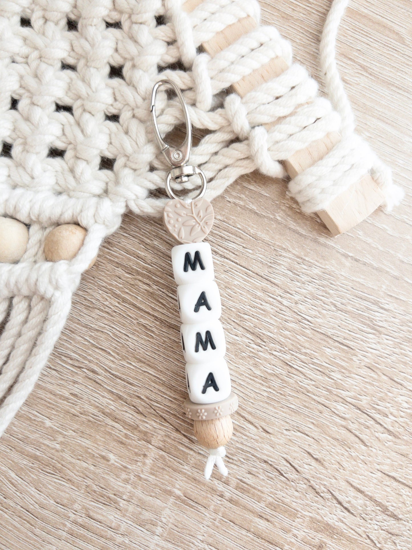 Boho Mama Keychains with Heart