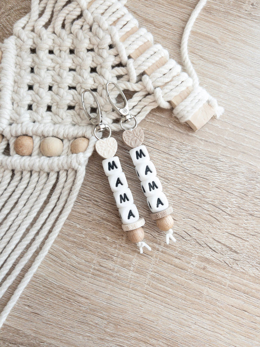 Boho Mama Keychains with Heart