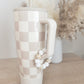 Tumbler Charms | Checkered Print