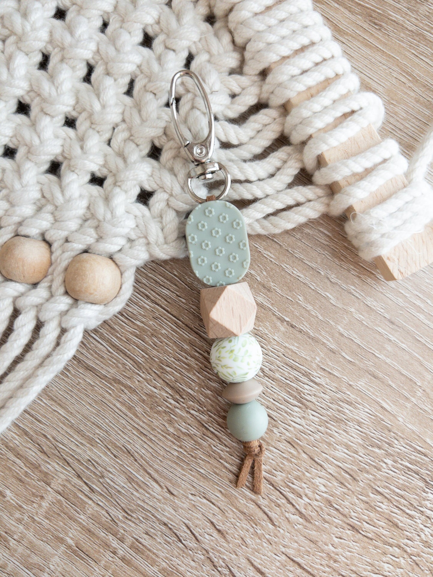 Boho Keychains |  Sage Green