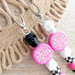 Pink Anti Social Moms Club Keychains