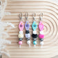 Keychains | Motel Style Keychains | Sweet 16 Gifts | Silicone Keychains | Cute Keychains | Gifts For Her | Fuzzy Keychains | Silicone Beads