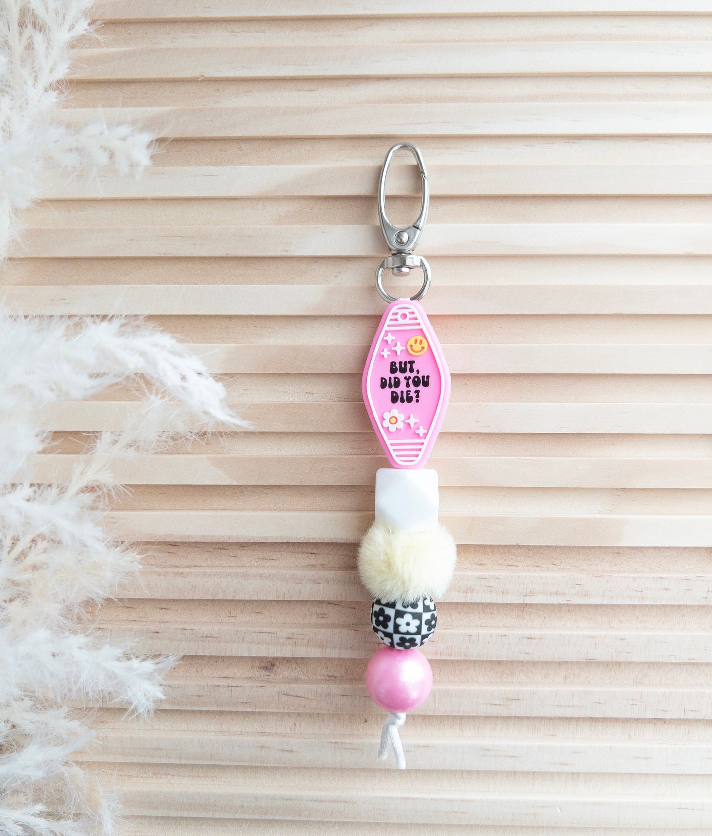 Keychains | Motel Style Keychains | Sweet 16 Gifts | Silicone Keychains | Cute Keychains | Gifts For Her | Fuzzy Keychains | Silicone Beads