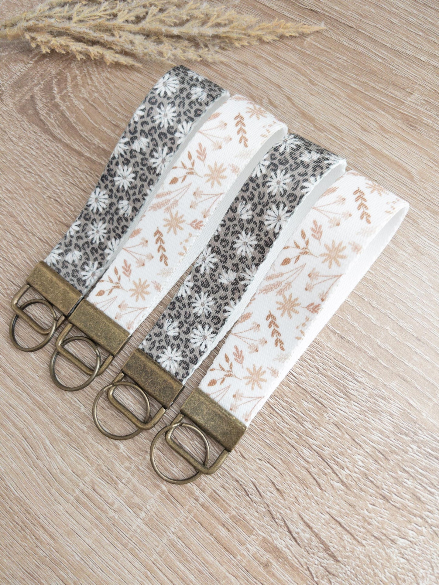 Flower Canvas Wristlets