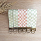 Checkered & Daisy Canvas Wristlets