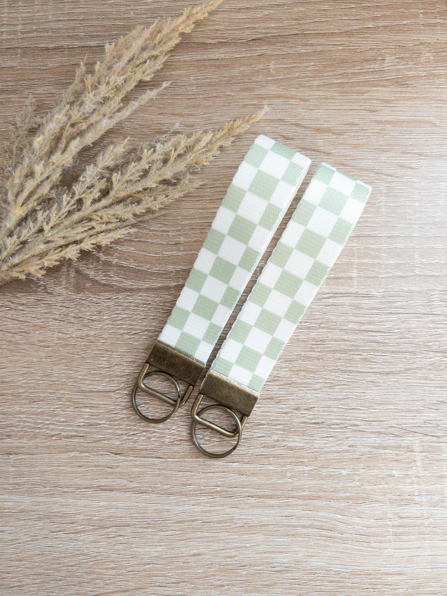 Checkered & Daisy Canvas Wristlets