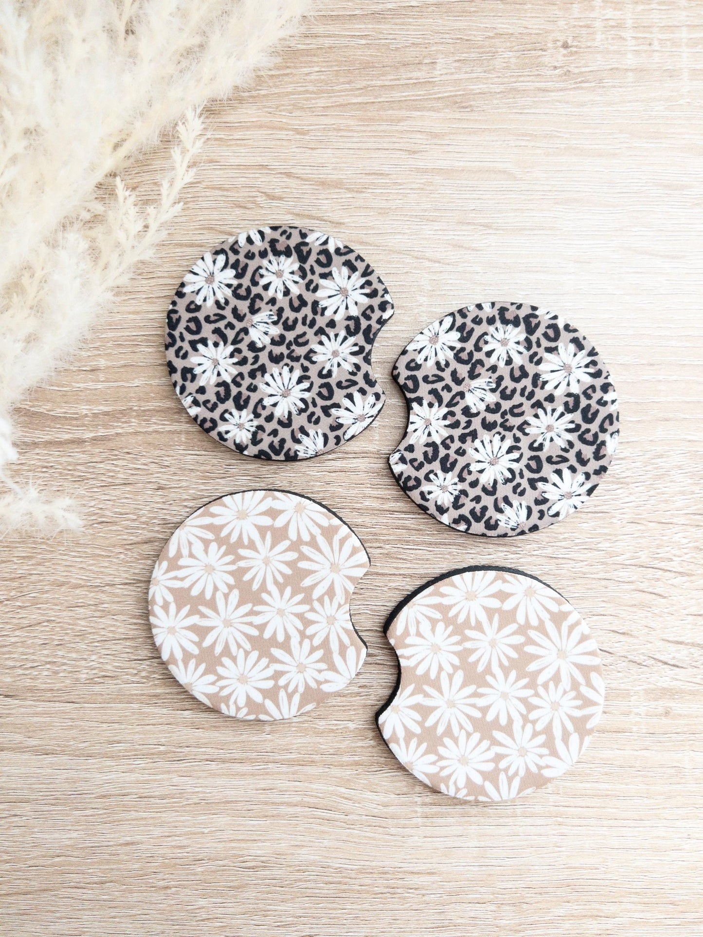 Car Coasters | Flower Print