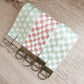 Checkered & Daisy Canvas Wristlets