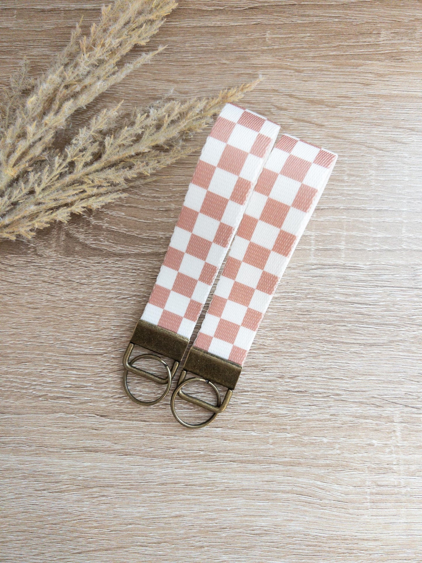 Checkered & Daisy Canvas Wristlets