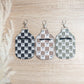 Checkered Hand Sanitizer Keychain