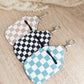 Checkered Hand Sanitizer Keychain Holder