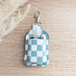 Checkered Hand Sanitizer Keychain Holder