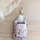 Girly Themed Hand Sanitizer Keychain