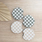 Car Coasters | Checkered Print