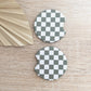 Car Coasters | Checkered Print