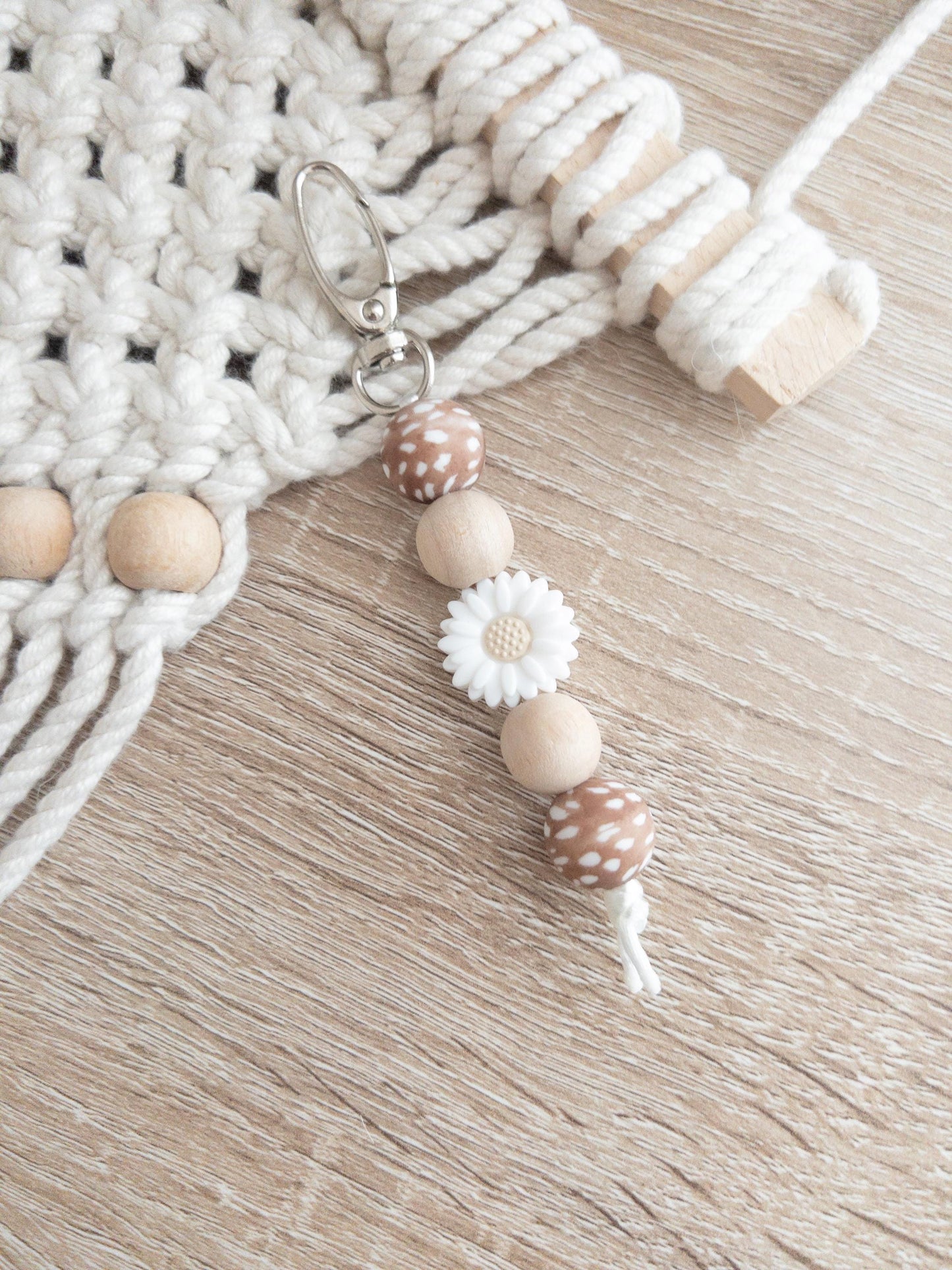 Boho Flower Keychain