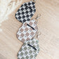 Checkered Hand Sanitizer Keychain