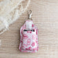 Girly Themed Hand Sanitizer Keychain