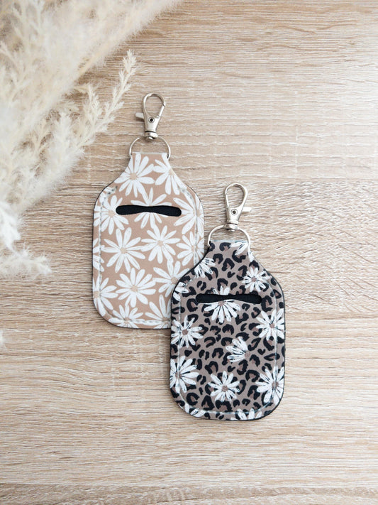 Flower Hand Sanitizer Keychain Holders