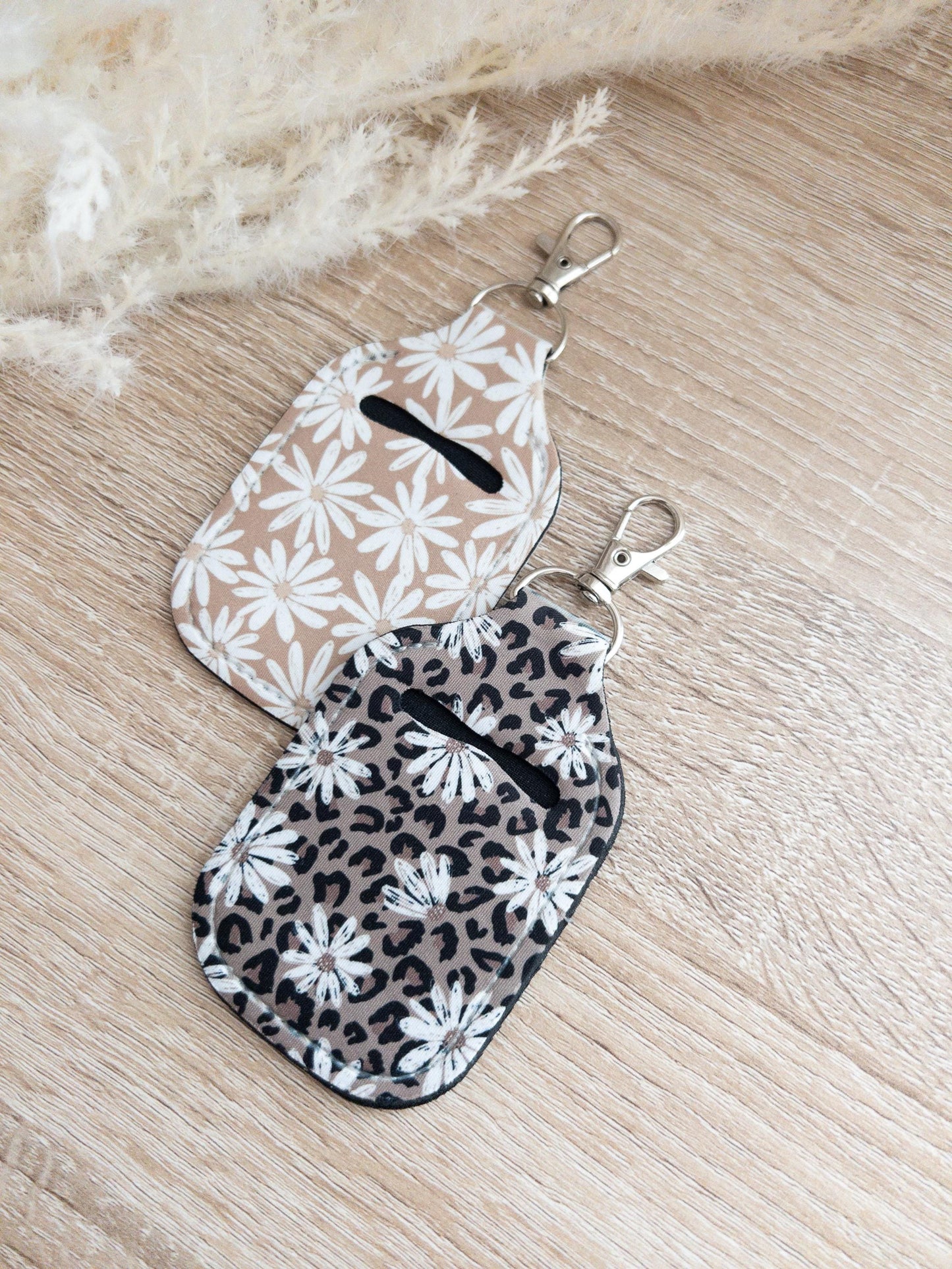 Flower Hand Sanitizer Keychain Holders