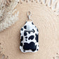 Cow Print Hand Sanitizer Keychain Holders