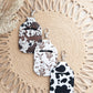 Cow Print Hand Sanitizer Keychain Holders