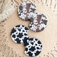 Car Coasters | Cow Print