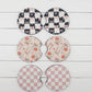 Car Coasters | Cherries, Bows & Checkered