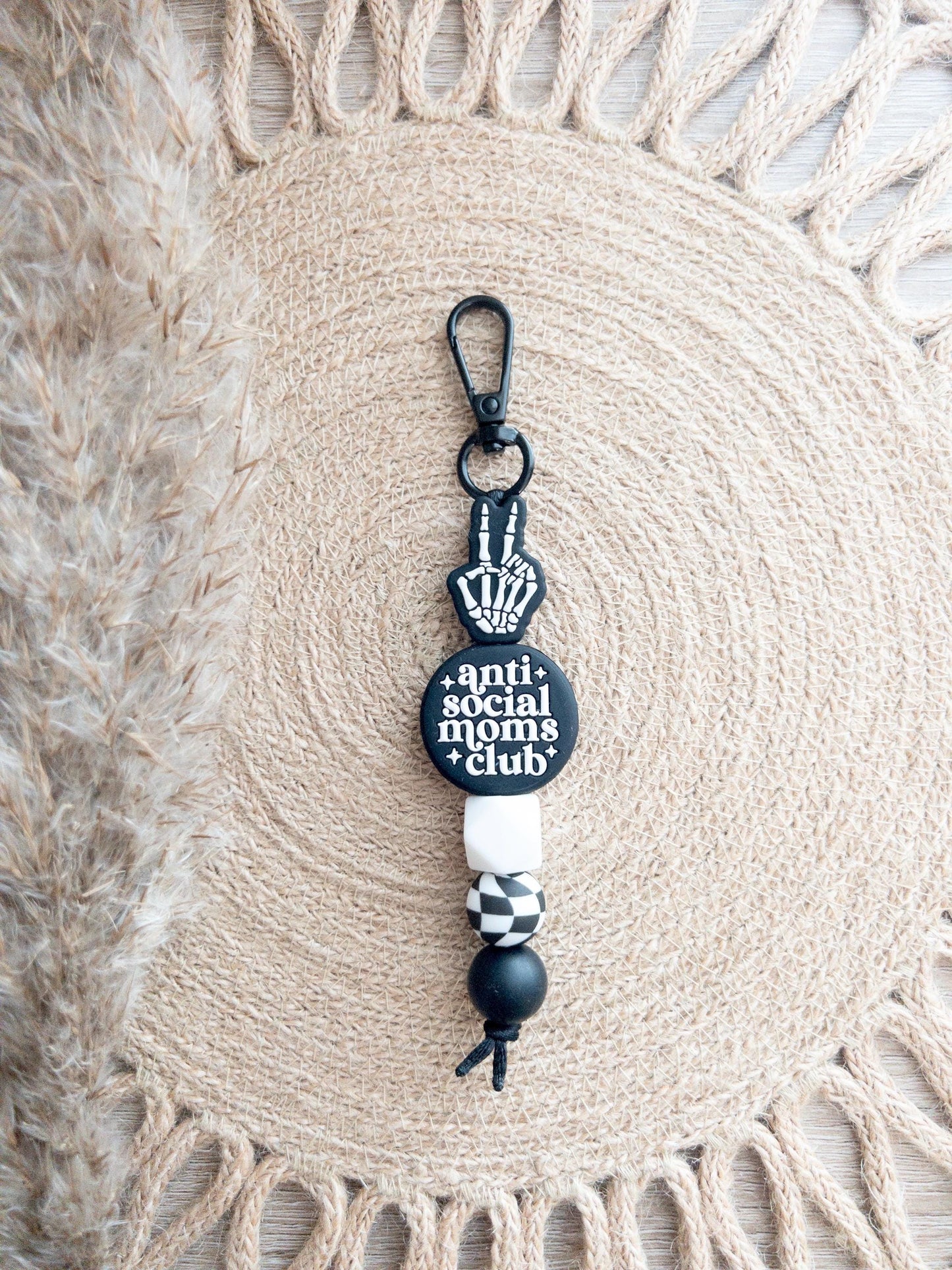 Anti Social Moms Club Keychain