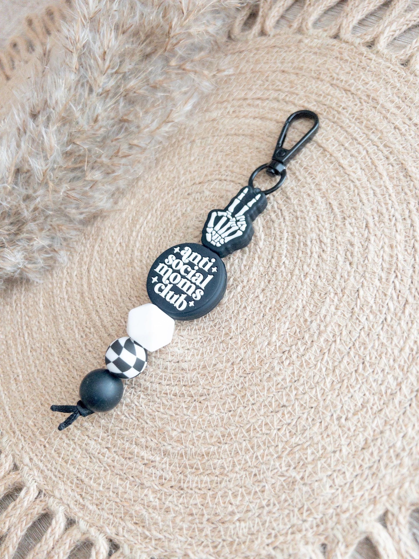 Anti Social Moms Club Keychain