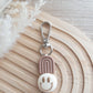 Smiley Face Checkered Keychain