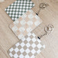 Checkered ID Badge Holders