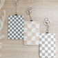 Checkered ID Badge Holders