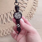 Anti Social Moms Club Keychain W/ Skull